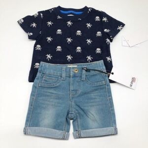 HUDSON Baby Boys T-Shirt & Denim Shorts Set 